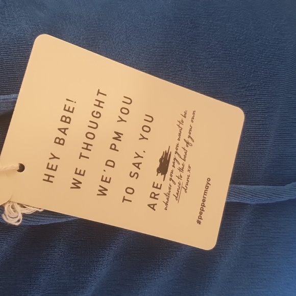 NEW Peppermayo Size 12 Cobalt Blue Stretch Dress - Picture 7 of 11